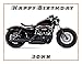 Produktbild Harley Davidson Motor Bike A4 Größe Geburtstag cake| Foto Essbar Cake Topper
