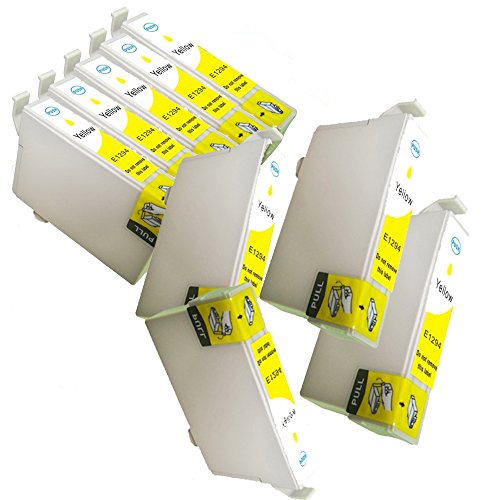 N.T.T.® 9x Stück XL Tintenpatronen kompatibel zu T1294 Y Yellow / Gelb Für Epson Stylus SX420W ; SX425W ; SX525WD ; SX440W ; SX445W ; SX620FW ; SX525WD ; SX535WD ; SX620FW ; Epson Office, BX320FW B42WD ; BX305F ; BX305FW ; BX525WD ; BX625FWD ; BX305F ; BX535WD ; BX630FWD ; BX635FWD ; BX925FWD ; BX935FWD ; Epson Workforce Serie, Epson Workforce 525 Workforce 630
