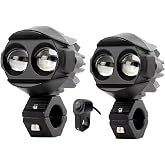 Motosiklet Sis Led Beyaz ve Sarı ışık (2 Adet Led, 1 Adet Anahtar)