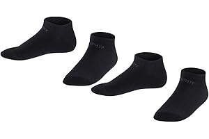 ESPRIT mixte enfant Foot Logo 2-Pack socquettes respirantes durables biologiques coton basses unies talon et pointe renforcés couture plate aux orteils multipack lot de 2 paires