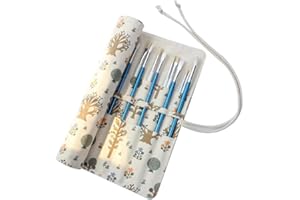 ZAMXHUG Porta Pennelli da Pittura - 1 PCS 20 Scomparti Arrotolare Tela Borsa per Pennelli per Artisti e Amanti per Tempere Acriliche, Acquerelli, Penne, Pittura pennelli Trucco, 15 Pollici