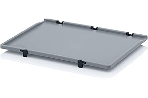AUER PACKAGING Couvercle à charnière pour Auer Eurobehälter 60 x 40 * Couvercle rabattable pour Eurobox 60 x 40