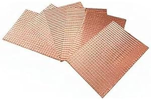 KAIYUAN 6 Sheets x 600pcs Mirror Mosaic Self Adhesive Disco Ball Mirror Tiles DIY Craft Decoration (5x5mm,Rose Gold)