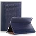 Produktbild iPad Pro 9.7 Hülle, elecfan® Ultra Dünn Leichtgewicht Book Style Flip PU Leder Hülle Tasche Wasserdicht Case Smart Cover mit Ständer / Auto Schlaf Wach Funktion Anti Kratzer Schutzhülle für iPad Pro 9.7 (iPad Pro 9.7, Blau)