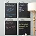 Price comparison product image Duofire® A4 Size Peel and Stick Waterproof Blackboard Sticker Memo Removable Vinyl Chalkboard Wall Sticker 8 Sheets plus 2 liquidchalk marker and 2 microfiber cleaning cloth