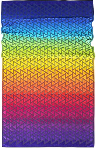 Preisvergleich Produktbild Lashuma Strandtuch Lagos / buntes Velours Badetuch / Liegehandtuch / Strandhandtuch in Regenbogenfarben / 100 x 180 cm