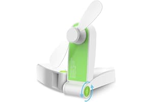 GeeRic Mini Faltbarer Fan,USB Ventilator Lüfter Handventilator Wieder aufladbarer Batterie betriebener Reise Ventilator USB Schreibtisch-Fan für Büro, Haus, Outdoor