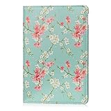 32nd Blumen Lederhülle Folio Case für Apple iPad Air 3 (2019) & Apple iPad Pro 2 10.5