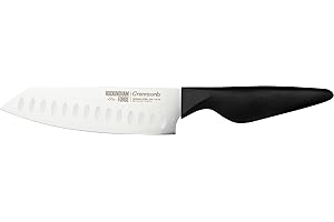 Rockingham Forge Coltello Santoku Greenworks da 16 cm, nero