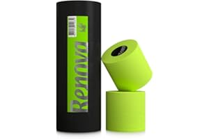 ASKON Rolka prezentowa kolorowego, kolorowego papieru toaletowego – zawartość 3 rolki – luksusowa rolka – 3-warstwowa – Renova – miękka – oryginalny – papier toaletowy – dostępny w kolorze niebieskim,