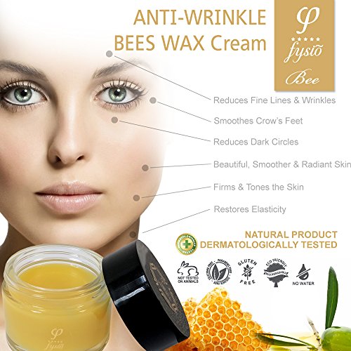 Fysio Natürliche und Biologische Anti-Falten Crème – Anti-Aging Bienenwachs Creme – Hergestellt aus natürlichen Inhaltsstoffen – 50 ml – Feuchtigkeitsspendend – Reduziert Falten – Behandelt Akne – Für sanfte und ebene Haut – Wiederherstellung der Leuchtkraft - 2