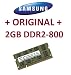 Produktbild Mihatsch & Diewald / Samsung - Memory - 2GB - SO-DIMM 200-PIN - DDR2 - 800 MHz passend für DDR2 DELL NOTEBOOKS