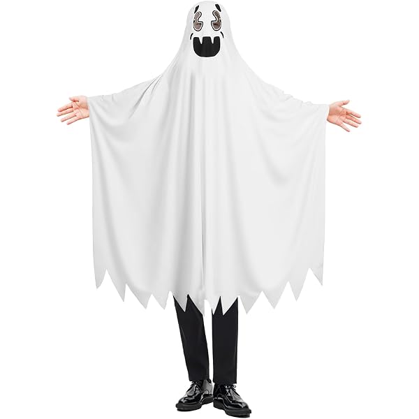 Disfraz De Fantasma Para Bebé – Conjunto De Capa Con Capucha Y Pantalones De Manga Larga – 2 Piezas Cálidas Para Halloween Y Otoño – Niña Y Niño