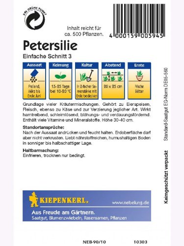 Sperli 594 Gemüsesamen Petersilie Einfache Schnitt 3, grün - 2