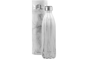 ‎FLSK FLSK Das Original Edelstahl Trinkflasche – Kohlensäure geeignet