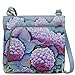 Price comparison product image Anuschka Hand Painted Women’s Leather Crossbody Bag (Hypnotic Hydrangeas 651-HHY)