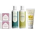 AL NISA Hajj/Umrah Kit Fragrance Free Goat Milk Handmade Soap Set of 2 100gm each x 2 and Organic Hair Oil 100ml with Sweat Free Sunscreen Gel Spf 50gm Herbal Hair Shampoo 100ml Combo Set of 5
