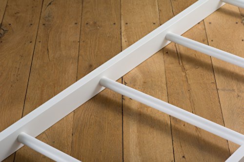 Kleiderleiter Weiß lackiert. 5 Sterne Bewertung. Handarbeit aus Deutschland. Massivholz Buche Odenwald. Handtuchleiter, Handtuchhalter, stummer Diener, Herrendiener - 6