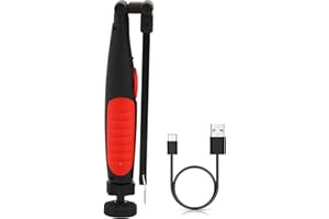 Vagocom Led Rechargeable Work Light,Portable Foldable LED COB Inspection Lamp,Brightness Adjustable Magnetic Work Torch for Mechanic,Car Gadgets,Garage Tool,Emergency,Home,Gift for Men Dad(Red)