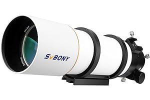 Svbony SV48P Telescope Refractor OTA, 90mm F5.5 Telescopes for Adults, FMC Achromatic Lens, Double Speed Focuser, 360° Rotator Angle, for Lunar Planet Visual Observation Astrophotography