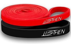 LISTHEN Elastici Rigidi per Trazioni Muscle Up e Fitness, Bande Rigide per Riabilitazione Muscolare Stretching e Yoga, Fasce Elastiche per l'Allenamento
