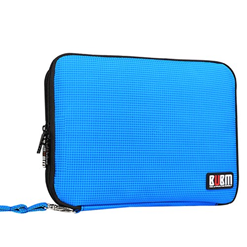 BUBM Reisetasche Organisator Tasche mit Doppelschichte für Elekronik Zubehör Wie Telefon Ladegerät Tasche (Groß,Blau） - 2