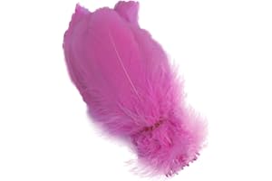 Sowder - Accesorios de ropa de plumas de ganso natural, paquete de 100. Color rosa