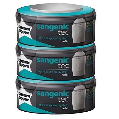 Tommee Tippee Sangenic Tec - Recambio para papelera de pañales - Juego de 3