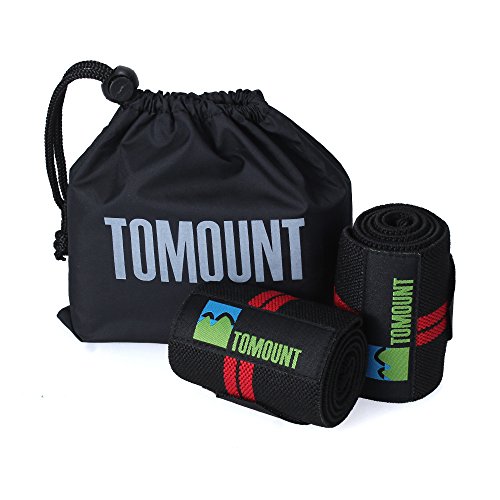 Handgelenkstütze [ 2er Set ], TOMOUNT Handgelenkschoner Handgelenkschutz Bandagen für Bodybuilding + Kraftsport + Fitness + Crossfit Training 54CM für Frauen und Männer - 7