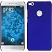 Produktbild PhoneNatic Case für Huawei P8 Lite 2017 Hülle blau gummiert Hard-case + 2 Schutzfolien