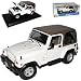 Produktbild Maisto Jeep Wrangler Sahara Weiss Hard Top 1/18 Modellauto Modell Auto