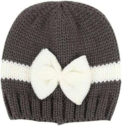 Baby Hat ,Eenkula Newborn Baby Girl Boy Infant Toddler Knitting Wool Crochet Hat Soft Hat Cap (Dark Gray)