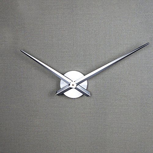 URAQT 3D Wanduhr Uhrwerk & Uhrzeigern Modern für die Wand, mit 2 Nadeln (weiß) - 2
