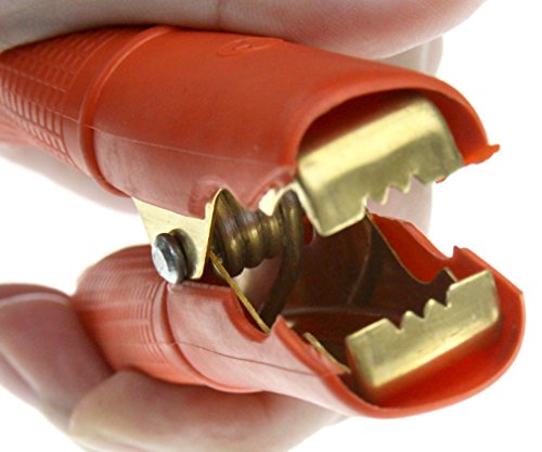 2Stk Krokodilklemmen Set Krokoklemme Batterieklemme Krokodil Kroko Klemmen 200A - 3
