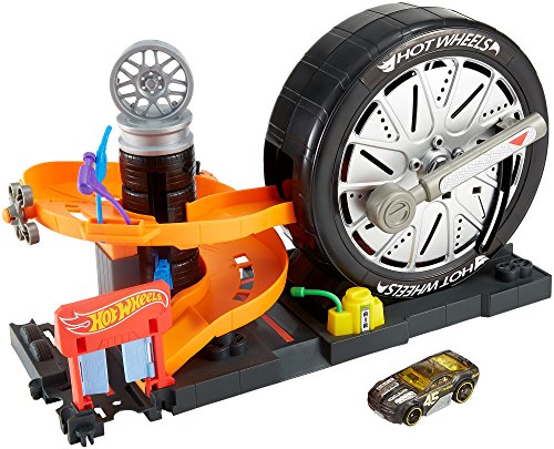 Preisvergleich Produktbild Hot Wheels Super Spin Tire Shop Englisch Version