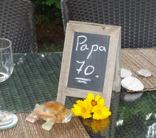 Memotafel Kreidetafel Restaurant-Tischtafel – beidseitig beschreibbar! - 3