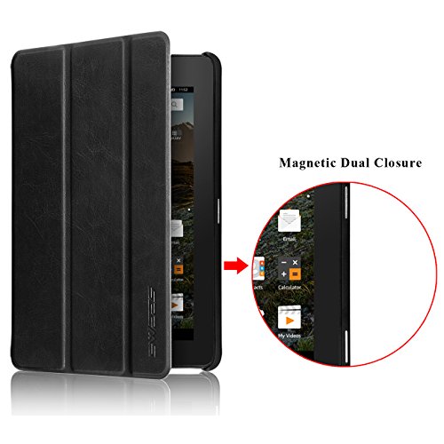 Fire 7 2015 Hülle, Swees Ultra Slim Lightweight Schutzhülle Tasche Shell Case Cover mit Standfunktion für Amazon Fire 7 Zoll (5. Generation – 2015 Modell) Tablet – Schwarz - 4