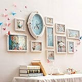 Mejora tu calidad de vida. Yikuo Madera Maciza Europea Tallada Marco De Fotos Romántico Exquisita Foto Reloj De Pared Marco De Fotos Decoración De La Pared Pintura 11