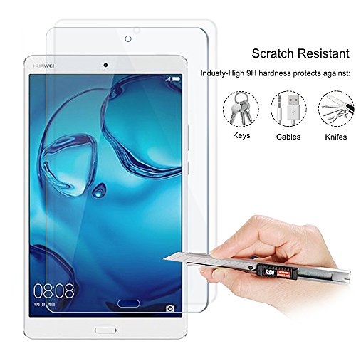 Huawei MediaPad M3 8.4 Schutzfolie, AVIDET Gehärtetem Glas Displayschutzfolie Screen Protector für Huawei MediaPad M3 8.4 – 9H Hardness aus gehärtetem Glas - 3