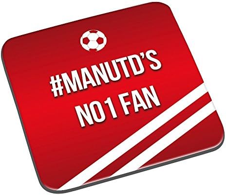 Koolart #ManUtd's No1 Fan MDF Coasters set of 4