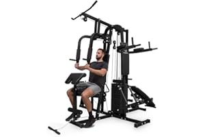 Klarfit Ultimate Gym - Máquina multifunción musculación, Multiestación musculacion, Máquina de musculación, Hombros, Espalda, Brazos, isquiotibiales y glúteos, Acolchada, 5000