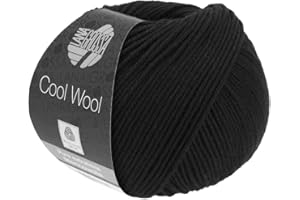 ‎LANA GROSSA LANA GROSSA Cool Wool Uni | Extrafeine Merinowolle waschmaschinenfest und filzfrei | Handstrickgarn aus 100% Schurwolle (Merino extrafein) | 50g Wolle zum Stricken & Häkeln | 160m Garn FB 433