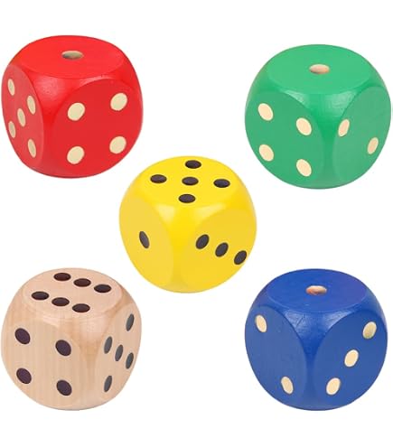 Vassoio Per Dadi Farkle In Legno Set Da Gioco Completo - 30 Cm, 6 Dadi Perla, Blocco Segnapunti E 4 Pennarelli, Borsa Inclusa, Regalo Per Famiglia
