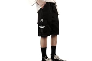 WESTTREND Unisexe Anime Sword Art Online Shorts SAO Salopette lâche Loisirs Pantalons de survêtement Kirito Shorts avec Deux Poches latérales