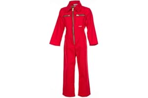 Planam KIDS - Mono de trabajo para niños rojo Talla:110/116