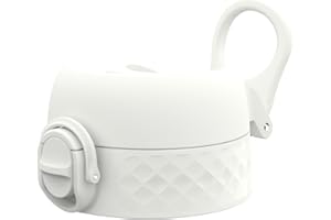 Ion8 Couvercle Anti-fuite OneTouch 2.0 | Pour Gourdes 750ml, 920ml, 1000ml, 1200ml Remplacement, Grande, Plastique, Blanc