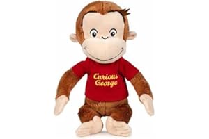 Grandi Giochi Peluche Curioso George con T-Shirt Rossa - 25 cm