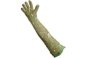 KRUUSE Krutex arm length soft green examination gloves 100