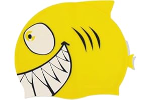 kina - Gorro de Natación Infantil, para Piscina, Silicona, Hipoalergénico, Elástico y Suave al Tacto para Cabello Corto y Largo