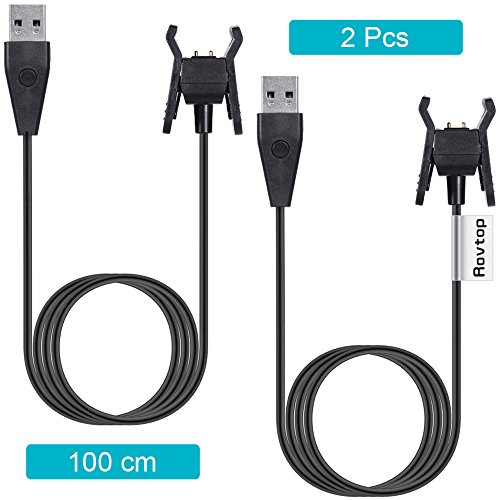 Rovtop Fitbit Alta HR Fil de Charge C  ble de Charge Deux Chargeur Remplacement USB S appliquer    un Suiveur de Musculation de Fitbit Alta HR   Seulement Compatible Avec Fitbit Alta HR 